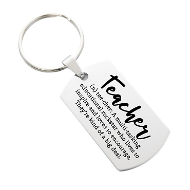 Definition of a Teacher Key Chain - Back Can be Personalized